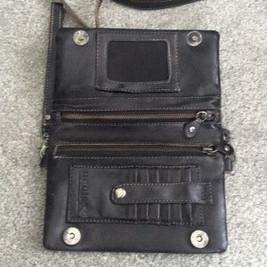 BedStu crossbody black genuine leather